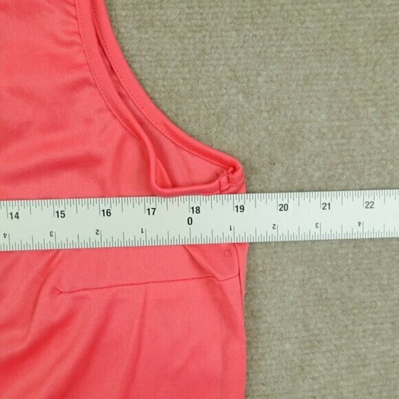 Amanda Green Women L Coral Peach Two Piece Drawstring Long Sleeve Peasant Blouse - Picture 4 of 8